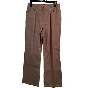 Olsen Europe Unique Brown Straight leg Mona Trousers size 6
